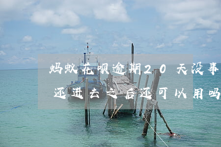 蚂蚁花呗逾期20天没事(花呗逾期20来天,还进去之后还可以用吗?)
