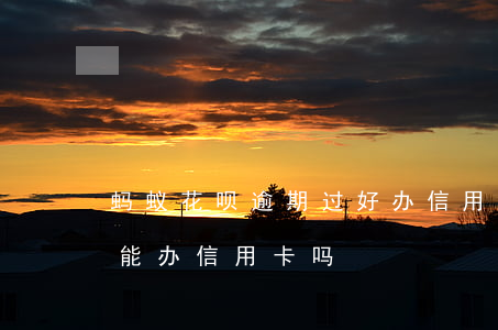 蚂蚁花呗逾期过好办信用卡吗-花呗逾期了能办信用卡吗
