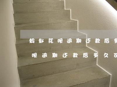 蚂蚁花呗逾期还款后多久可以撤销-蚂蚁花呗逾期还款后多久可以撤销申请