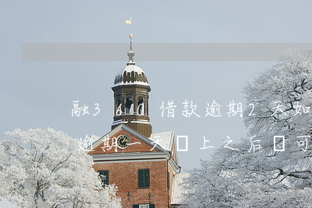 融360借款逾期2天如何還款(360還款逾期一天還上之后還可以借錢嗎)