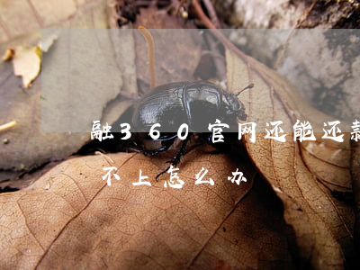融360官网还能还款(在融360借的钱还不上怎么办?)