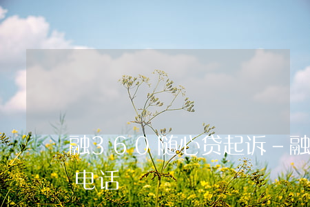 融360随心贷起诉-融360随薪贷客服电话