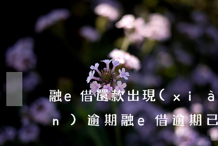 融e借還款出現(xiàn)出現(xiàn)逾期(融e借逾期已經(jīng)還清但還是無法使用怎么辦)