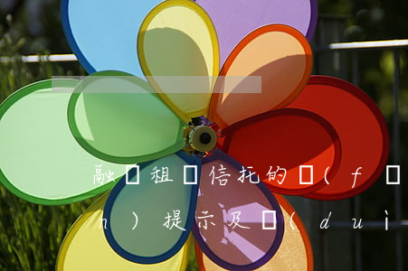 融資租賃信托的風(fēng)險(xiǎn)提示及對(duì)策分析