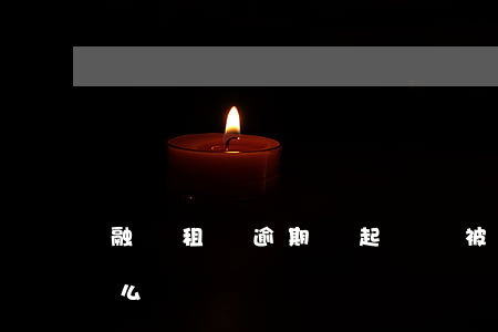 融資租賃逾期會起訴嗎 被融資租賃起訴會怎么樣