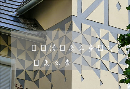 螞蟻借唄怎么查詢欠了多少錢(借唄欠款總金額怎么查)