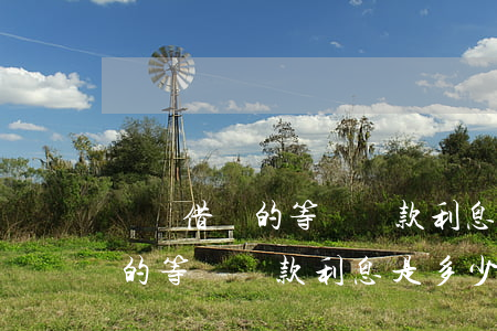 螞蟻借唄的等額還款利息是多少-螞蟻借唄的等額還款利息是多少錢