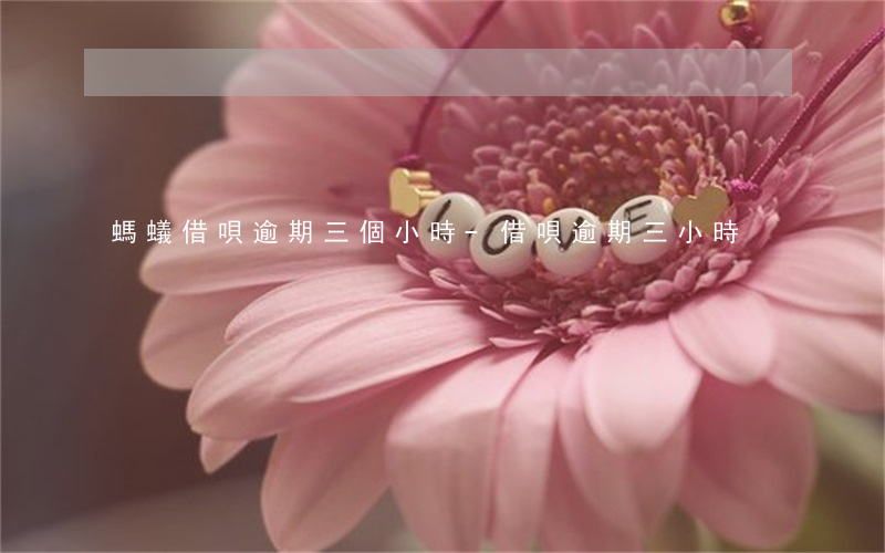 螞蟻借唄逾期三個小時-借唄逾期三小時