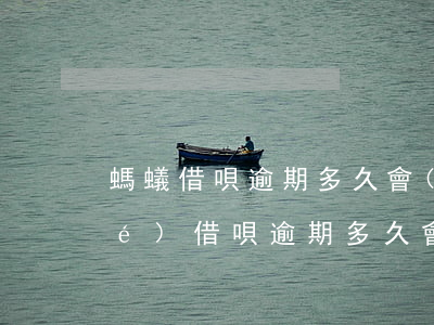 螞蟻借唄逾期多久會(huì)凍結(jié)(借唄逾期多久會(huì)被凍結(jié)額度)