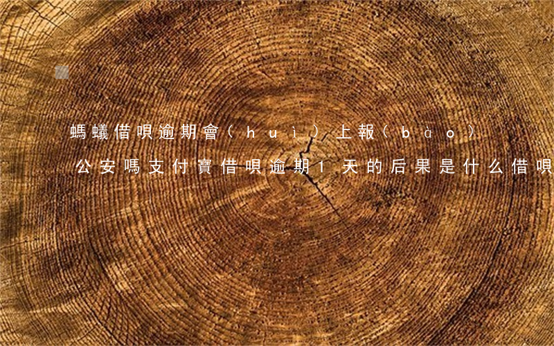 螞蟻借唄逾期會(huì)上報(bào)公安嗎(支付寶借唄逾期1天的后果是什么?借唄會(huì)上征信嗎?)