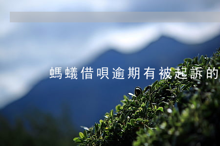 螞蟻借唄逾期有被起訴的嗎