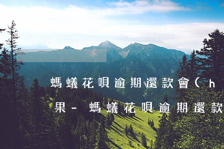 螞蟻花唄逾期還款會(huì)造成什么后果-螞蟻花唄逾期還款會(huì)造成什么后果呢