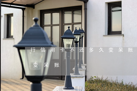 行信用卡不还多久变呆账(行信用卡不还多久变呆账)