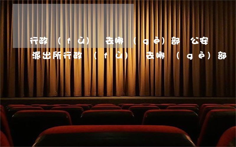 行政復(fù)議去哪個(gè)部門(公安派出所行政復(fù)議去哪個(gè)部門)