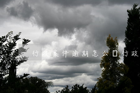 行政案件逾期怎么辦(行政案件超期如何處理)