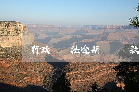 行政處罰法逾期繳納罰款滯納金-