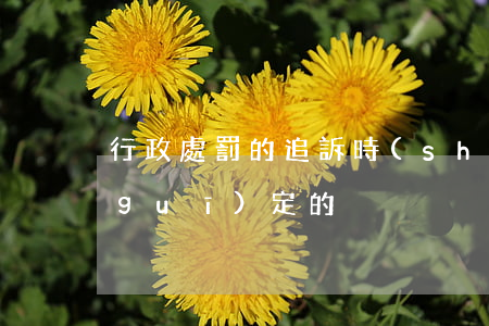 行政處罰的追訴時(shí)效是怎么規(guī)定的