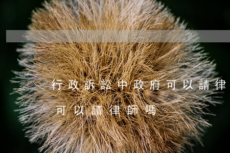 行政訴訟中政府可以請律師嗎(行政官司政府可以請律師嗎)