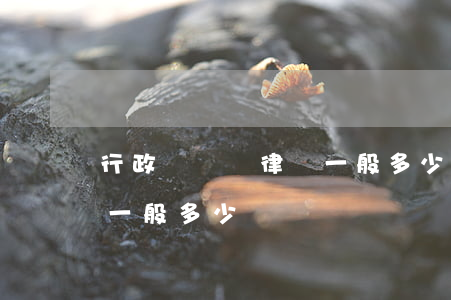 行政訴訟請律師一般多少錢(行政訴訟請律師一般多少錢)