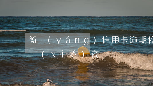 衡陽(yáng)信用卡逾期停息分期怎么協(xié)商