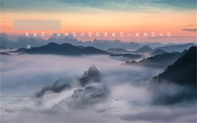 袋鼠達人逾期沒法還款(袋鼠達人逾期沒法還款)