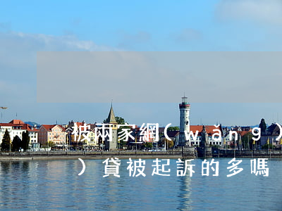 被兩家網(wǎng)貸起訴 網(wǎng)貸被起訴的多嗎