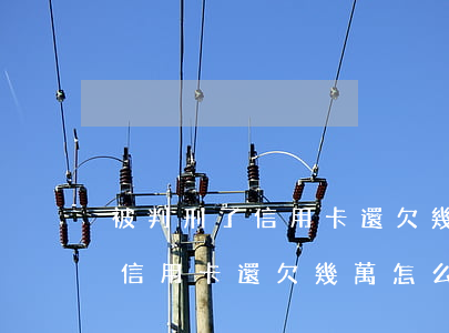 被判刑了信用卡還欠幾萬怎么辦-被判刑了信用卡還欠幾萬怎么辦呢
