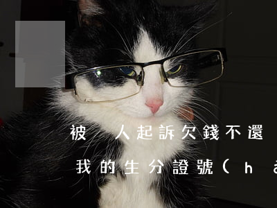 被別人起訴欠錢不還(別人起訴欠錢不還的,要我的生分證號(hào),對(duì)我有影響嗎)