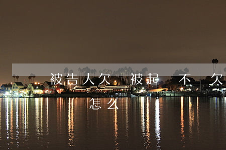 被告人欠錢被起訴不還(欠錢不還被告人無力償還怎么辦)