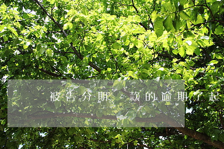 被告分期還款的逾期了起訴怎么判