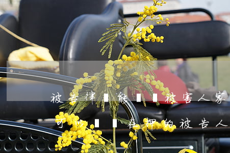 被告律師能會見被害人家屬嗎(被害人的律師可以會見在押的被告人嗎)