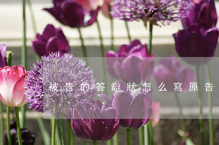被告的答辯狀怎么寫(原告答辯狀怎么寫)