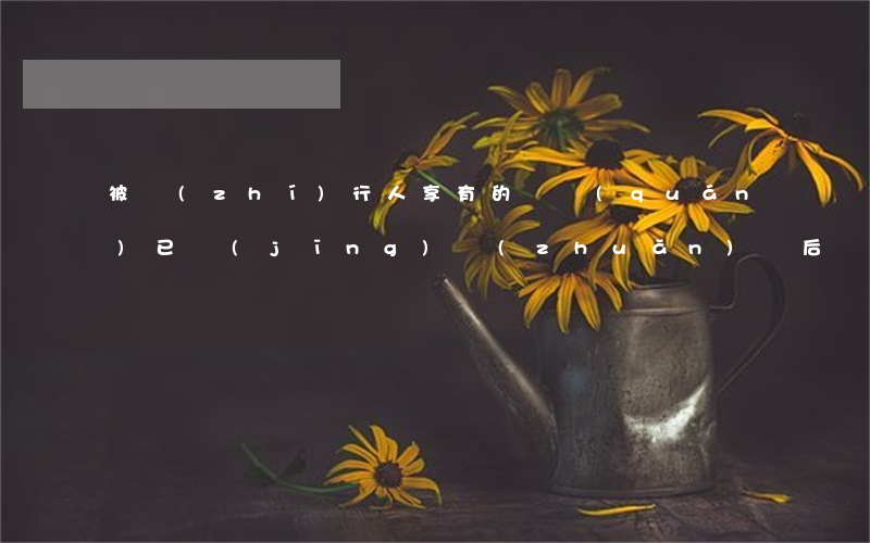 被執(zhí)行人享有的債權(quán)已經(jīng)轉(zhuǎn)讓后還能作為執(zhí)行標(biāo)的嗎