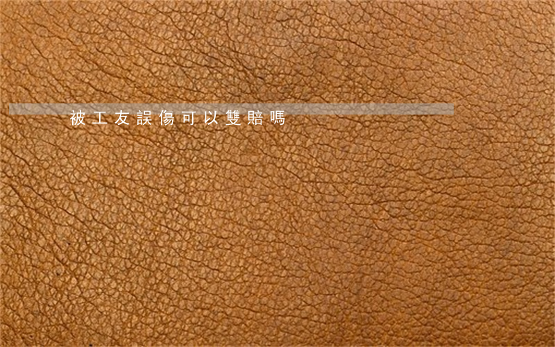 被工友誤傷可以雙賠嗎