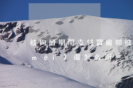 被拘留期間支付寶逾期(被拘留了支付寶沒(méi)還怎么辦)
