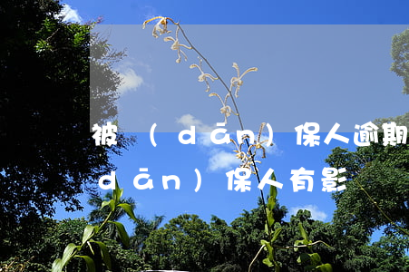 被擔(dān)保人逾期對(duì)擔(dān)保人有影響嗎