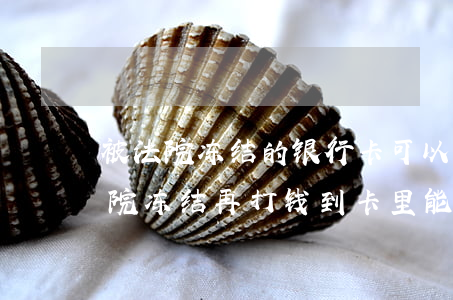 被法院冻结的银行卡可以取款吗(银行卡被法院冻结,再打钱到卡里,能取出吗)