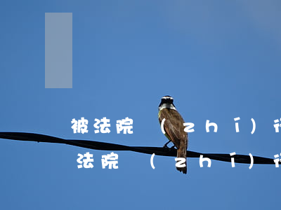被法院執(zhí)行后征信可以消除嗎(被法院執(zhí)行,已經(jīng)處理好了,會影響征信嗎)