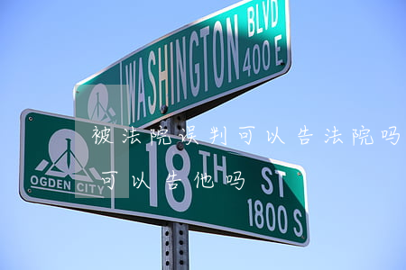 被法院误判可以告法院吗(法院法官判决错误可以告他吗)