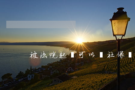 被法院起訴可以買社保嗎
