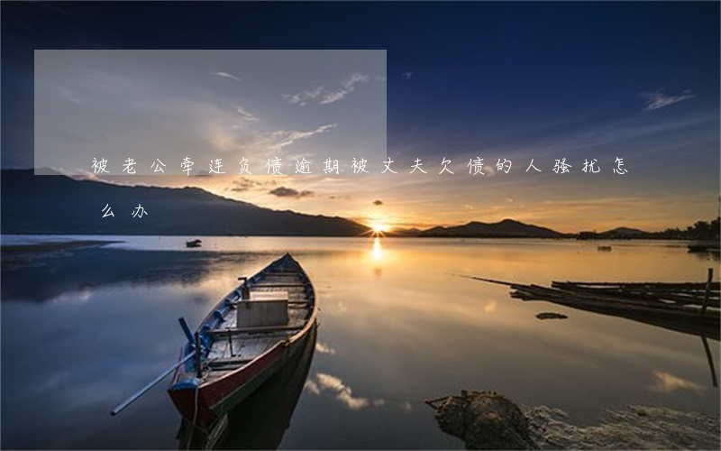 被老公牵连负债逾期(被丈夫欠债的人骚扰怎么办)