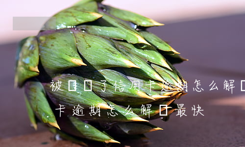 被詐騙了信用卡逾期怎么解決(被詐騙了信用卡逾期怎么解決最快)