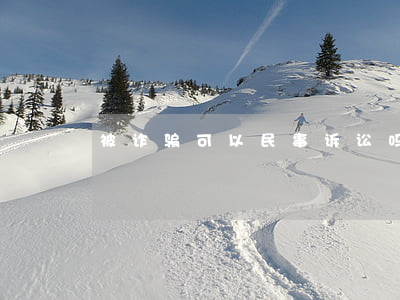 被诈骗可以民事诉讼吗(诈骗案可以起诉吗?)