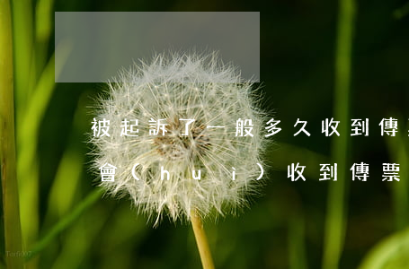 被起訴了一般多久收到傳票(起訴后一般多久會(huì)收到傳票)