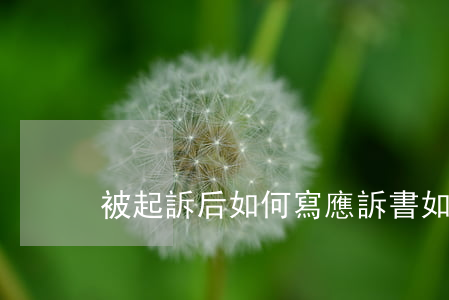 被起訴后如何寫應訴書(如何應訴民事訴狀)