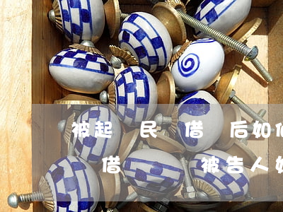 被起訴民間借貸后如何應(yīng)訴(民間借貸訴訟被告人如何應(yīng)訴)