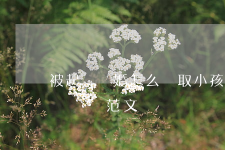 被起訴離婚怎么爭取小孩(起訴離婚爭取小孩撫養權范文)