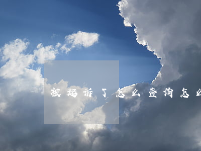 被起诉了怎么查询(怎么查看是否被起诉)