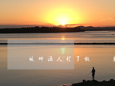 被醉酒人打了能賠償多少錢(qián)