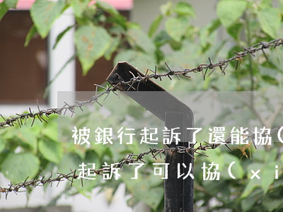 被銀行起訴了還能協(xié)商嗎(被銀行起訴了可以協(xié)調嗎)